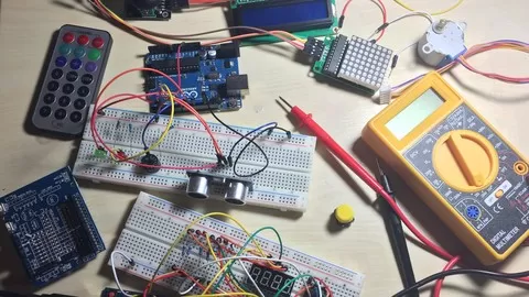 Build 15+ complete Arduino projects from scratch! A car controlled using an app