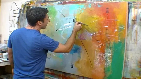 A loose and carefree approach to creating abstract contemporary paintings.