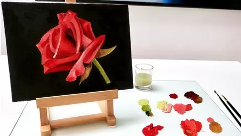 Learn the easiest way to oil paint (oil painting with water)
