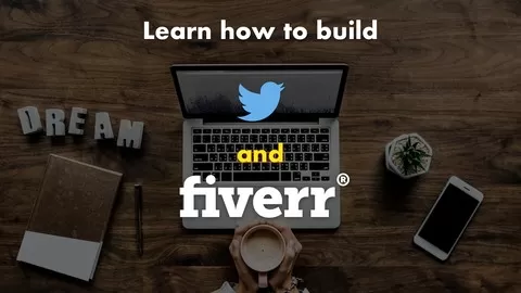 Start with MVP then Real-time Twitter and finally Fiverr website