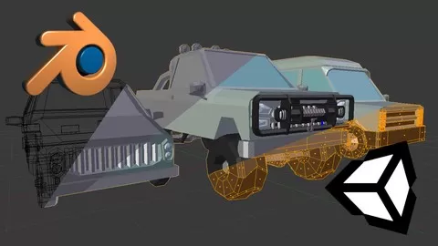 Improvise and solve problems with low-poly vehicles designed in Blender 3D for Unity 5 video game development projects.