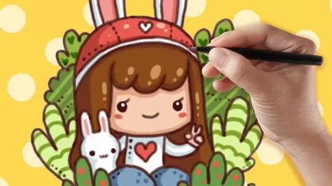 Discover how to draw cute characters in cartoon chibi drawing style in an instant!