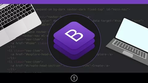 Master Bootstrap 4 and build 5 real world themes while learning HTML5 semantics & CSS3