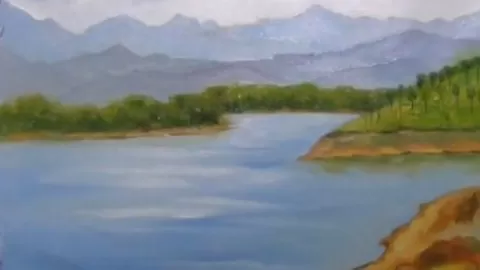 Ignite the artist in you with oil painting techniques: Create a complex landscape painting through our easy steps. Enjoy