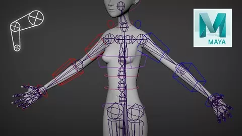Learn the tools and concepts to rig props and characters in Maya 2018