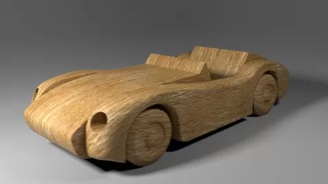 Learn Maya while modeling a wooden toy car