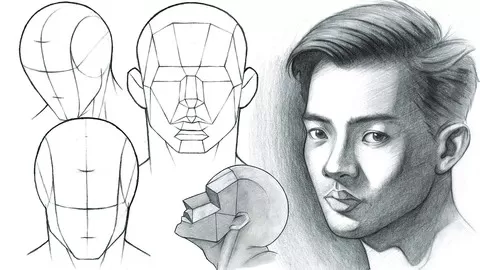 Learn How to Draw Realistic Heads & Faces Step-by-Step! Sketch People & Facial Features For Beginners.