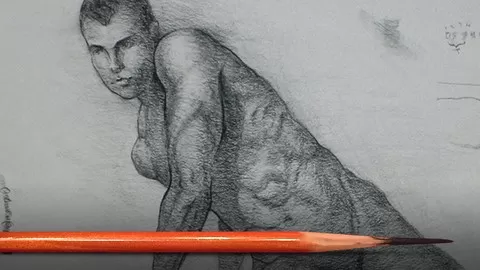 Learn figure drawing fundamentals from a basic gesture sketch to a fully rendered drawing.
