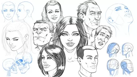 This course will teach you how to draw male and female comic style heads in a variety of ways.