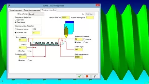 Create G-code programs using CADCAM software for CNC mills and lathes.