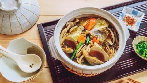 Japanese stew "Nabe" is a commonly eaten in the cold season