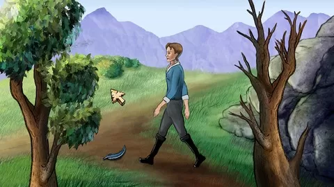 Learn to create a 2D "point and click" Adventure Game with hand-painted graphics