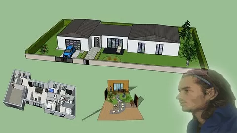 Learn Sketchup 3D and work on a house project