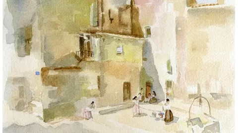 How to paint this watercolor painting