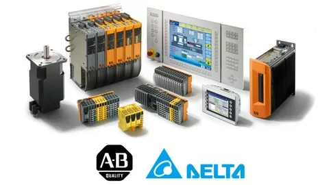 Learn programming and PLC Interfacing of Allen Bradley & Delta AC Drives - VFD and Servo by LIVE Examples