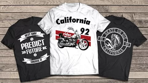 Learn to create your own custom T-Shirt Graphics using Photoshop CC. No experience needed!