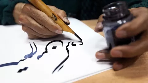 A Beginner's Guide To Persian Calligraphy From Scratch up-to Creating Stunning Persian Calligraphic Artwork