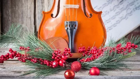Learn to play 12 Traditional and Popular Carols for the Violin