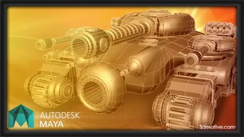 Learn the modeling process of building a complex tank vehicle inside of Maya!