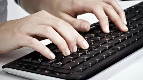 A touch typing course that allows you to type fast without looking at the keyboard and be more productive