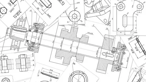 Mechanical drawing and design mechanical engineering