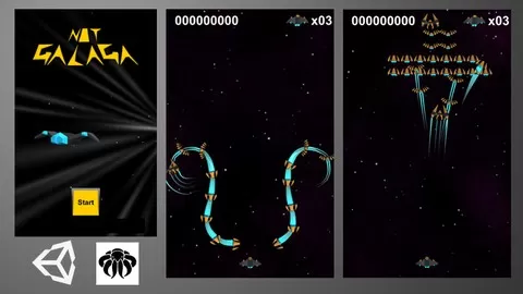 Learn how to create a Space Shooter like Galaga with Unity Game Engine.
