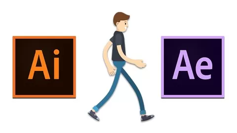 Learn how to design your own characters in Adobe Illustrator and create a walk cycle animation in Adobe After Effects