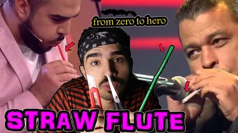 How to make and play a Straw Flute without knowing how to read a music sheet