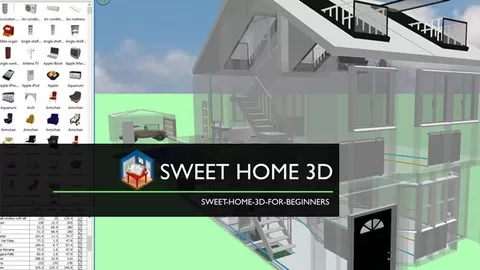 Learn SweetHome3D so you can design and plan out your dream home in 2D and 3D.