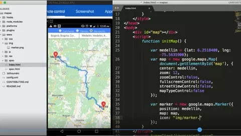 Learn how to implement google maps in your mobile applications with phonegap and google javascript api