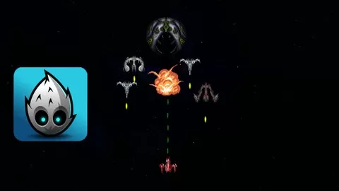 Build a 2D space shooter game that can be deployed as an android game