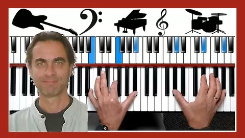 Comprehensive blues piano course - From the basics to more advanced blues piano - Including music theory + improvisation