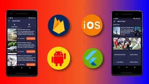 Build Flutter ios and Android Apps Using Firestore. Work With Flutter Advanced Features
