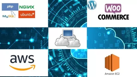 Amazon AWS EC2 + Ubuntu Linux + LEMP + SSL + WordPress + WooCommerce (Beginner-Advanced)