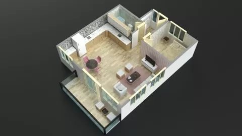 7x9.5 M 3D Floor PLan Tutorial