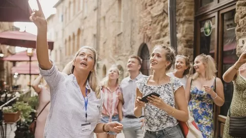 Tourists meet the Ultimate Tour Guide