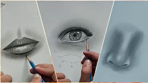 Learn how to draw realistically an eye