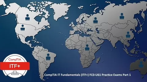 This course is Part 1 of CompTIA IT Fundamentals (ITF+) FC0-U61 Practice Exams. Pass your ITF+ from your 1st try.