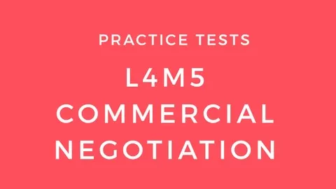 Practice Test for L4M5 - a module of CIPS Level 4 Diploma in Procurement and Supply with answer and detailed explanation