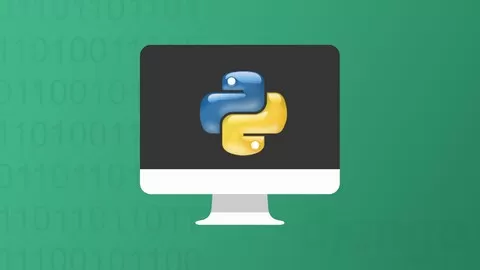 Start as a beginner and by the end of the course learn to write your own python codes.
