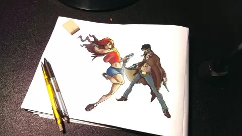 Learn how to draw powerful poses that tell a story for your comics