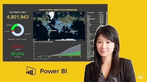 You get 2 in 1 - Learn the fundamentals of Power BI Desktop and build / publish a COVID-19 dashboard using live data