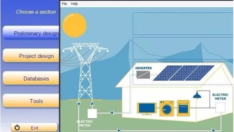 SOLAR JOB ORIENTED | Learn Preliminary & Project Designing with Simulation of Grid tied solar power plant.