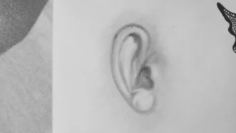 Making it easy for anyone to draw and shade a realistic ear/Simplified version of drawing