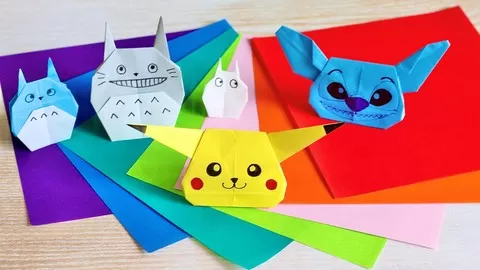 Learn how to make origami from beginner level to intermediate level