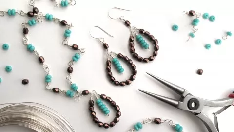 Learn to make beautiful handmade wire and gemstone jewellery to wear