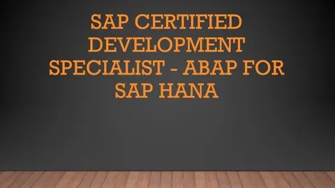 SAP Certification and interview questions on ABAP on HANA and certification dumps