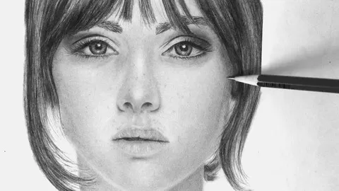 How To Draw Human Faces | Draw Photo Realistic Portraits | Sketch Facial Features & Learn To Shade Faces For Beginners