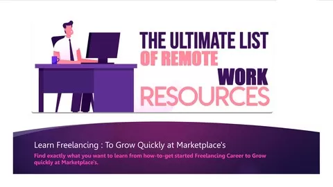 Find exactly what you want to learn from how-to-get started Freelancing Career to Grow quickly at Marketplace's.