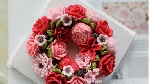Making a flower jelly cake in many style by your self. Cake Decorating